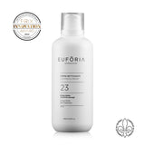 Flacon de Crème Nettoyante #23, 500 ml, avec étiquette indiquant "Ginkgo biloba", "Camomille sauvage", décoré du prix "Innovation Award 2022" et du label "Fabriqué au Québec".
